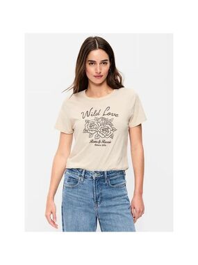 Old Navy EveryWear Crew-Neck Graphic Wild Love Roses & Reverie T-Shirt Size 2X